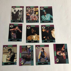 Lot‎ of 10 1991 Pro-Set Musicards Yo! MTV Raps Music Trading Cards